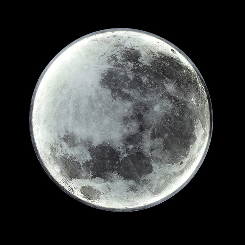 NovaLume Moon Glow LED-lampe med dæmper til hyggelig soveværelsesstemning | Lersk