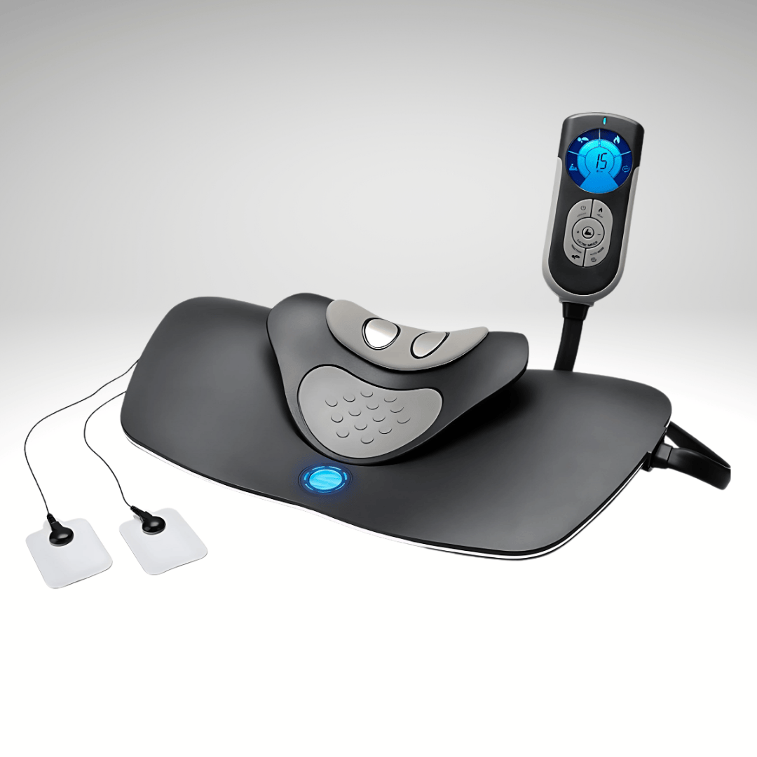 3-in-1 Cervical Traction Device with Heat, EMS & 3 Traction Modes for Neck Comfort | Lersk