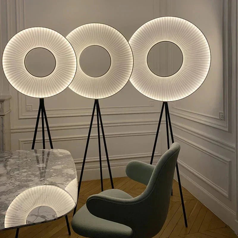 HaloSphere Floor Lamp Modern Minimalist Ambient Lighting | Lersk