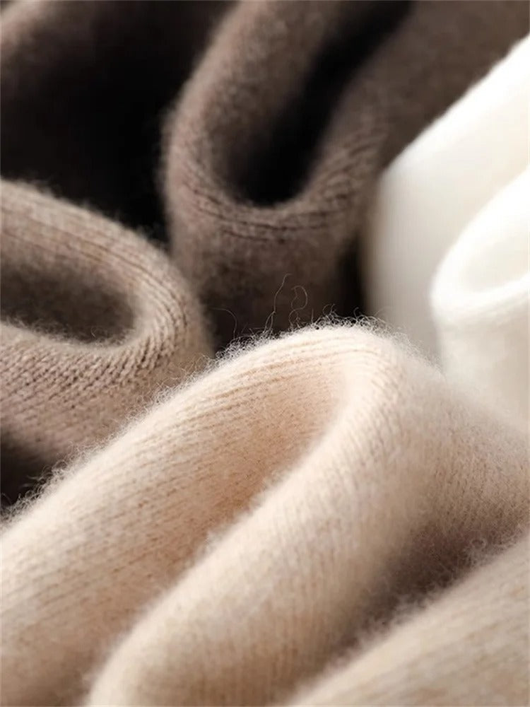 Pantaloni Comfort in Cashmere a Vita Alta AstraSilk per Calore e Morbidezza Tutto il Giorno