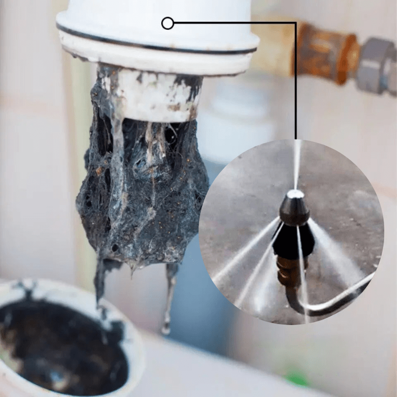 Buse Turbo Jet PipeClear pour un dégagement rapide des blocages et le débouchage des canalisations | Lersk