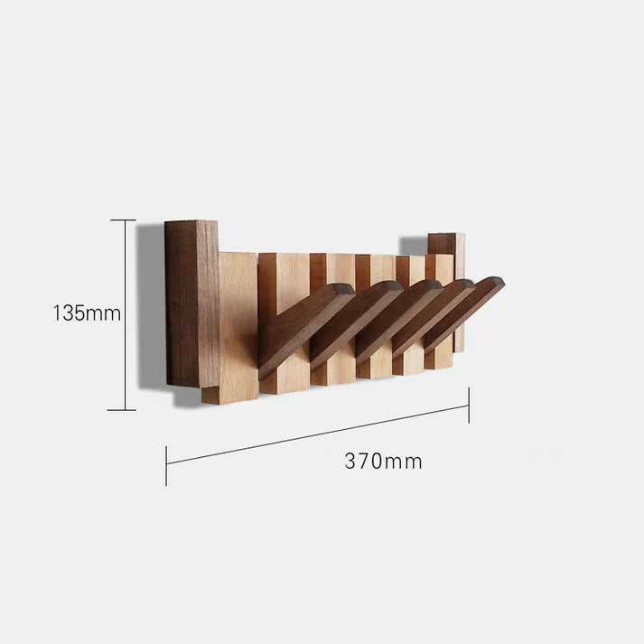 Talvero | Wooden Piano Coat Rack Wall Hook For Coats And Accessories | Lersk