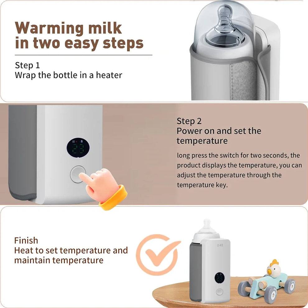Portable Bottle Warmer For Busy Parents Fast Heating | Lersk