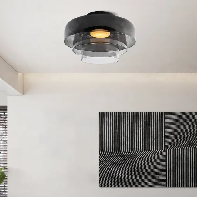 Lumenweave Nordic Ceiling Light With Handcrafted Glass Shade | Lersk