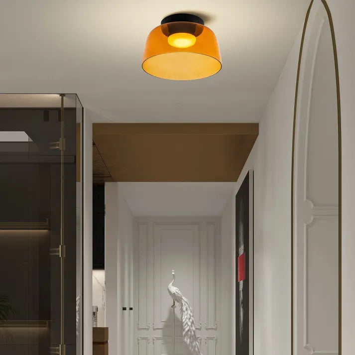Keiora Nordic Glass Ceiling Lamp | Medieval Charm Lighting | Lersk