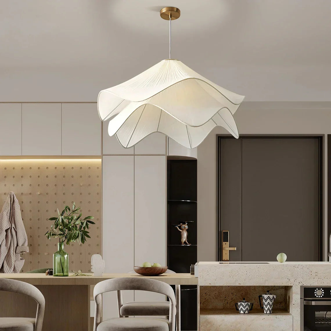 Fleurine French-Style Fabric Floral Chandelier | Lersk