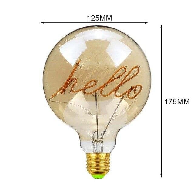 Lumenra | Large LED Edison Globe With Wooden Socket, Vintage Industrial Style | Lersk