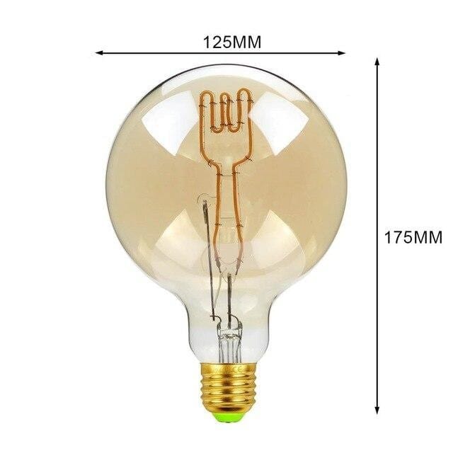 Lumenra | Large LED Edison Globe With Wooden Socket, Vintage Industrial Style | Lersk
