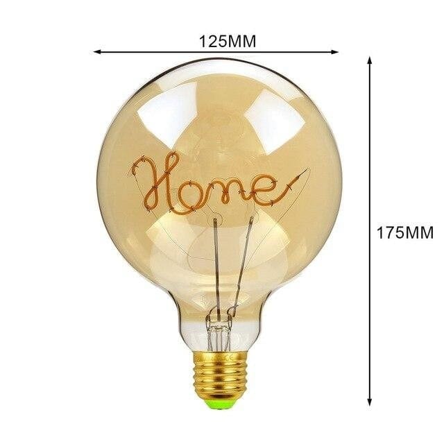 Lumenra | Large LED Edison Globe With Wooden Socket, Vintage Industrial Style | Lersk