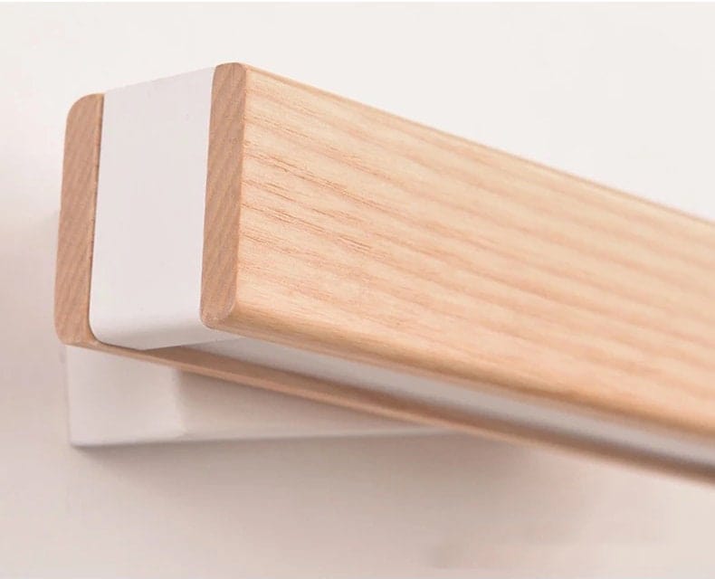 NordiGlow Ash Wood Rotating Bedside LED Wall Light | Lersk