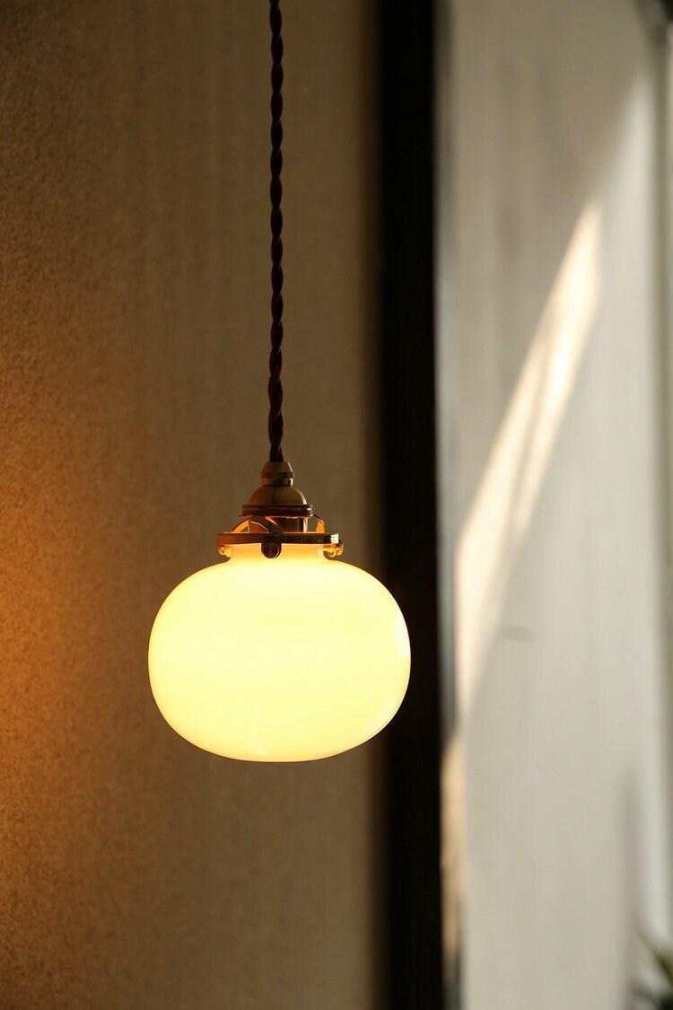 Lunora | Vintage Stilinde El Yapımı Cam Küre Sarkıt Lamba, LED Ampul Dahil | Lersk