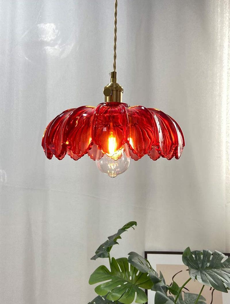 Aurelia Glass Bloom Pendant Light with Bulb Included | Lersk