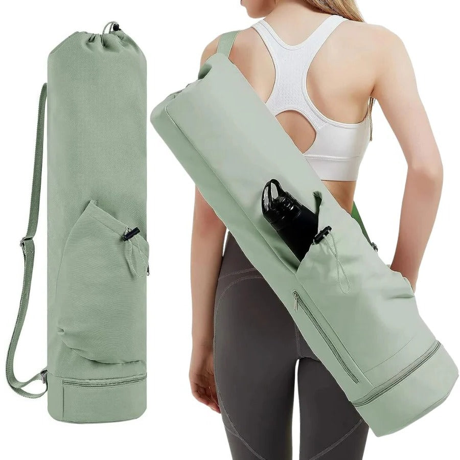 Mala Multiusos para Tapete de Yoga com Armazenamento para Itens Molhados para Uso e Transporte Fácil em Movimento | Lersk