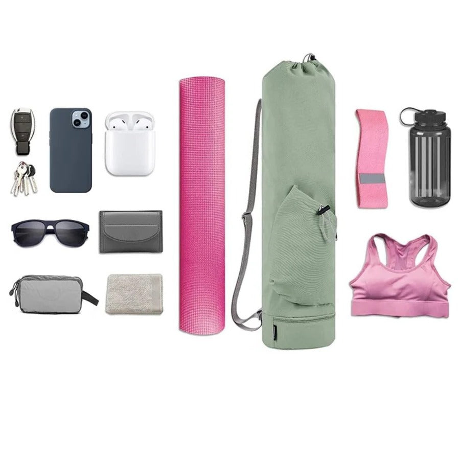 Mala Multiusos para Tapete de Yoga com Armazenamento para Itens Molhados para Uso e Transporte Fácil em Movimento | Lersk