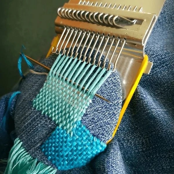 Weaving Tool Set for Fabric Repair and Decorative Mending, Home and Travel Loom Kit | Lersk
