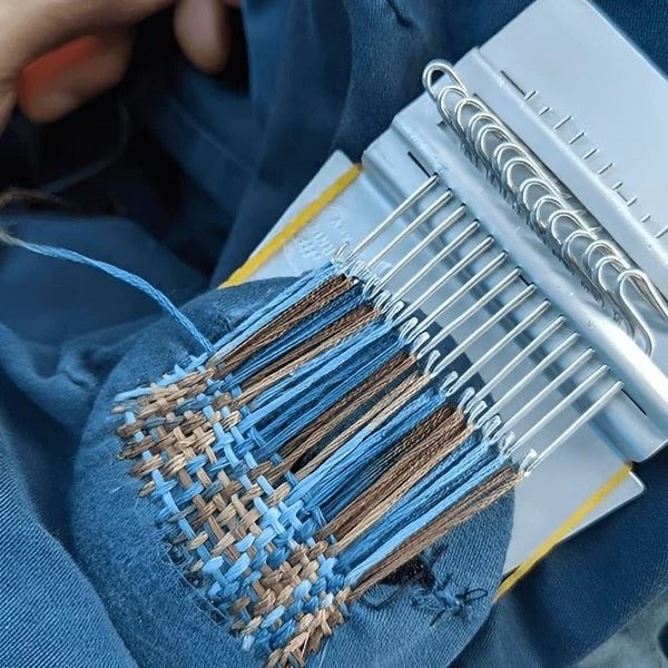 Weaving Tool Set for Fabric Repair and Decorative Mending, Home and Travel Loom Kit | Lersk