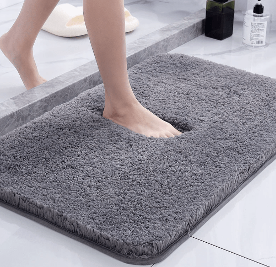 Tappetino da bagno di lusso super spesso con superficie ultra morbida e fondo antiscivolo per uso quotidiano domestico | Lersk