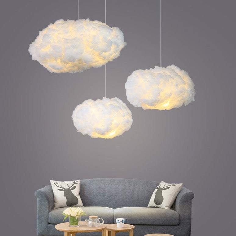 LumaCloud Diffused Cotton Ceiling Pendant Light Glow | Lersk