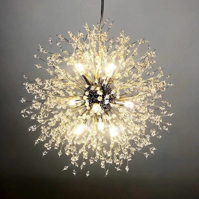 Asterra Modern Crystal Dandelion Pendant Ceiling Light | Lersk