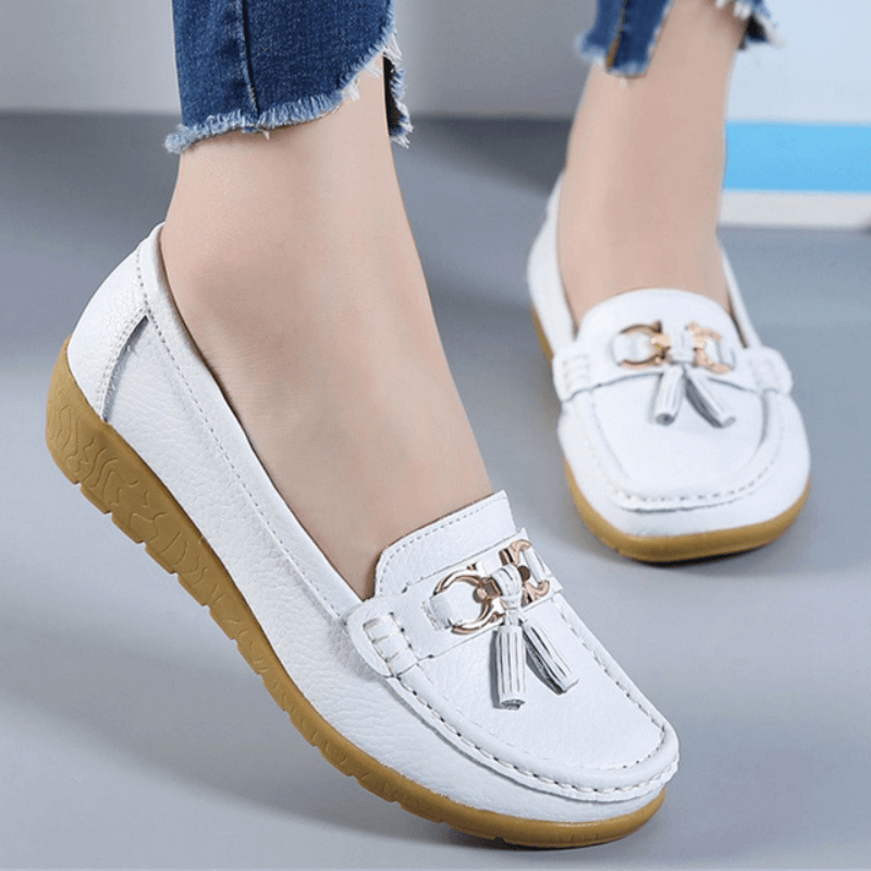 Aurelia Orthopädische Leder-Slipper für täglichen Komfort | Lersk