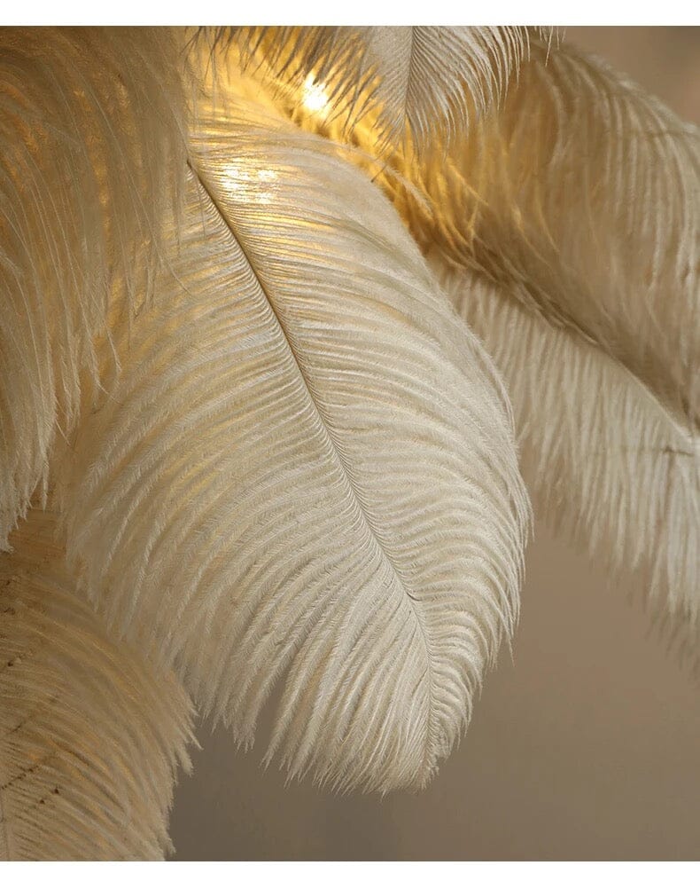 Lunara Feather Effect Floor Lamp | Lersk