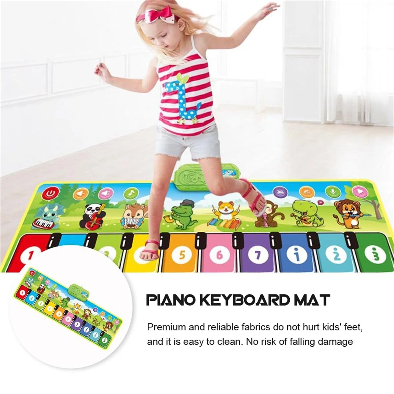 NovaPulse Floor Piano Mat For Kids Colorful Musical Toy For Creative Play | Lersk