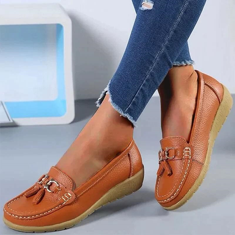 Aurelia Orthopädische Leder-Slipper für täglichen Komfort | Lersk
