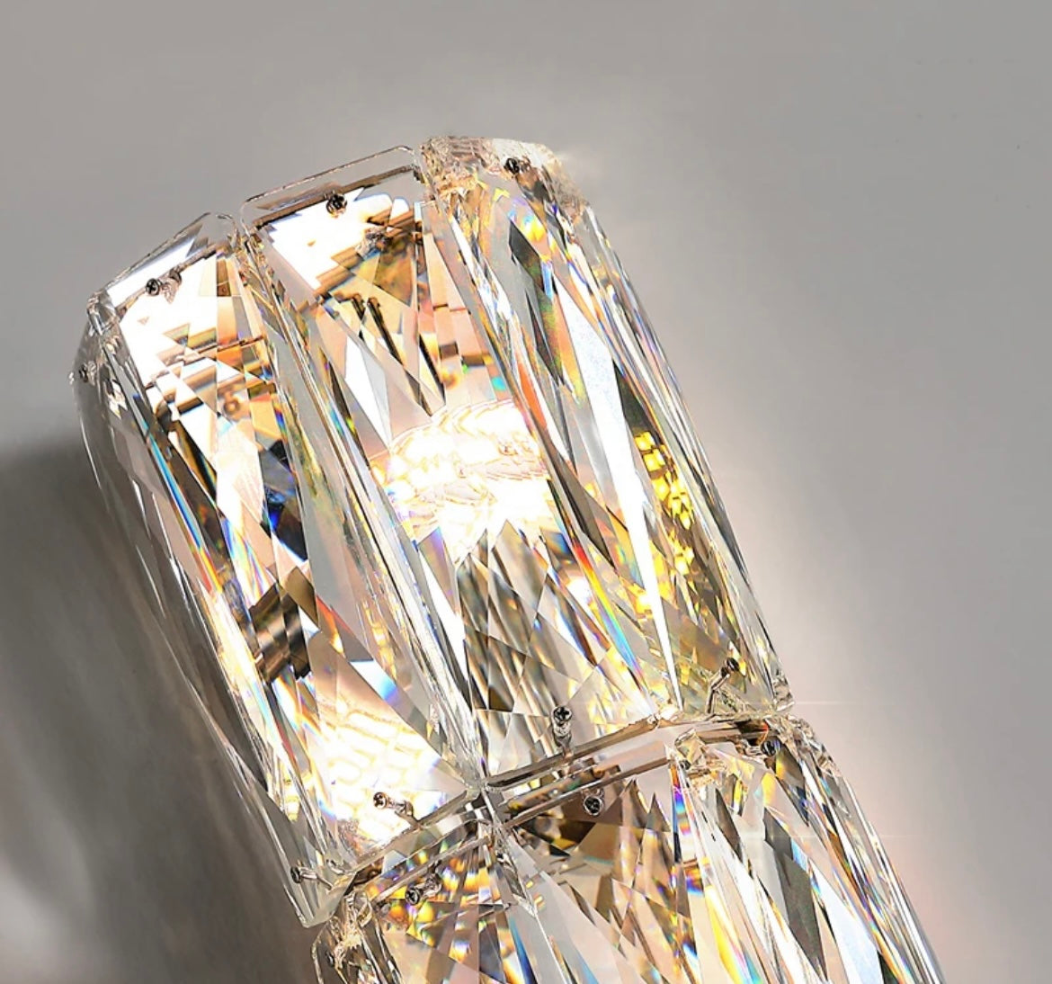 Liora Clear Crystal nástěnné svítidlo z nerezové oceli G4 LED | Lersk
