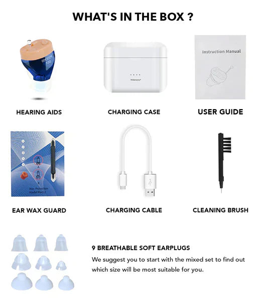 NovaSound Invisible Hearing Aids Duo for Mild to Severe Hearing Loss | Lersk
