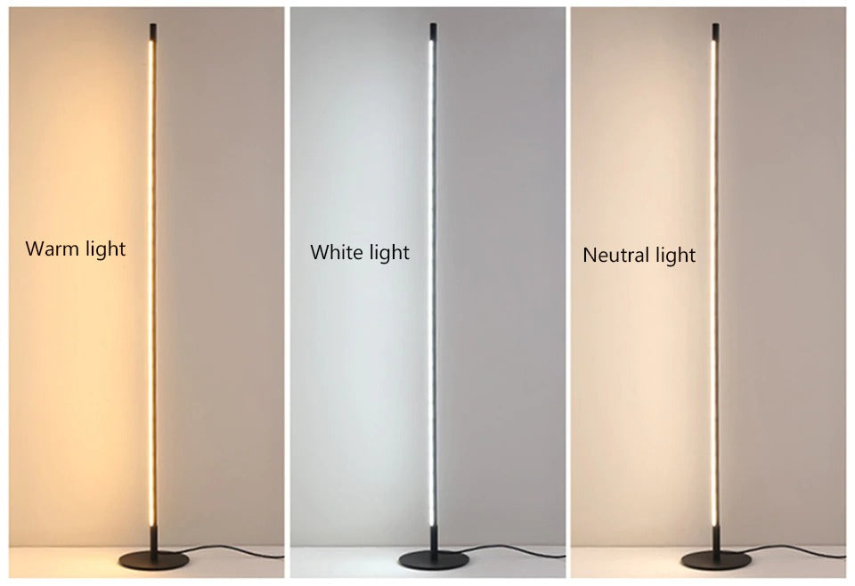 AstraLume Gulvlampe Minimalistisk LED-rørlys til Moderne Hjem | Lersk