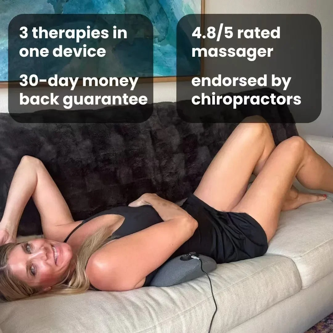 LuminaBack 3-in-1 Heated Vibration Massager For Sciatica | Lersk