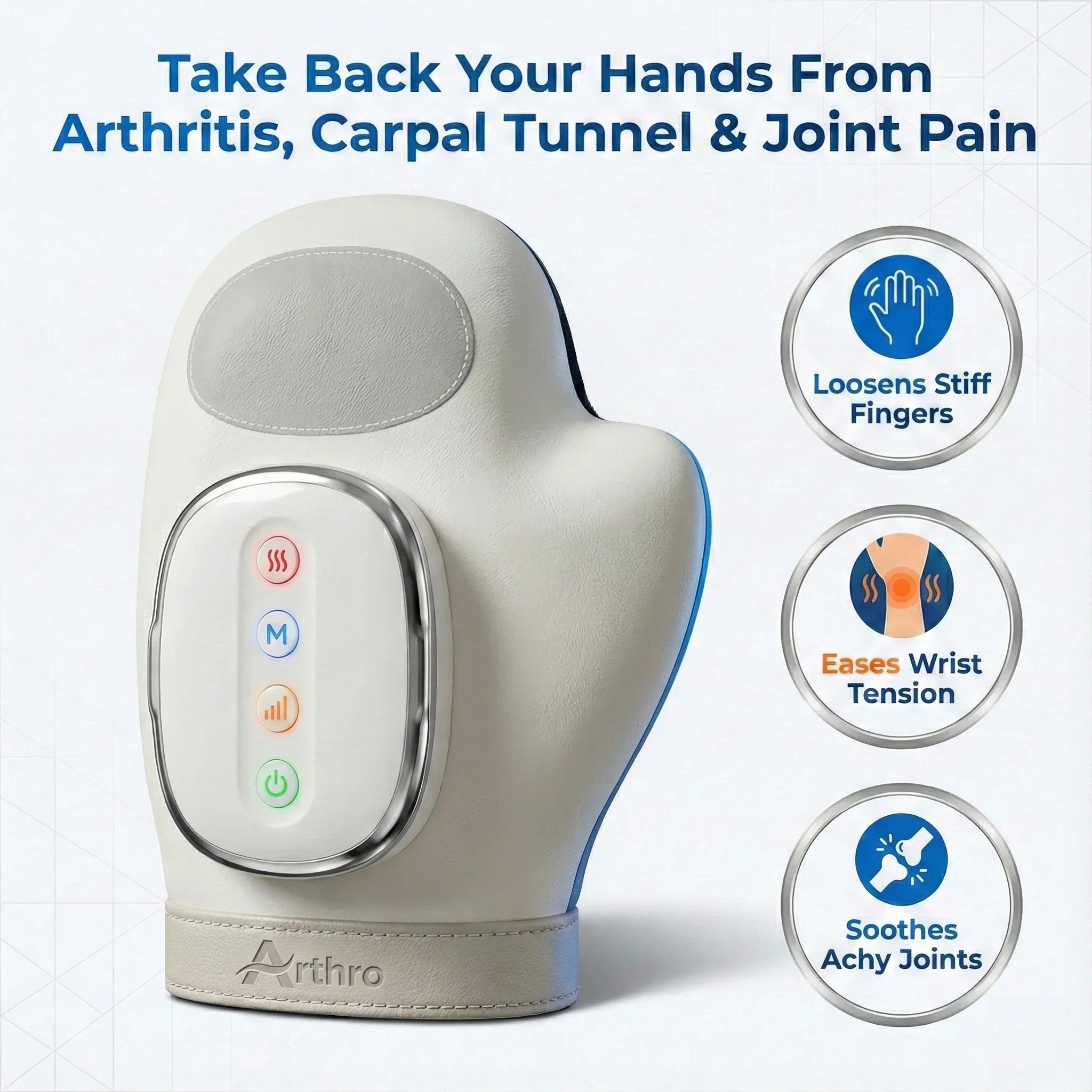 ArthroFlex Pro 3-in-1 Heated Hand Massager – Compression & Wrist Comfort System | Lersk