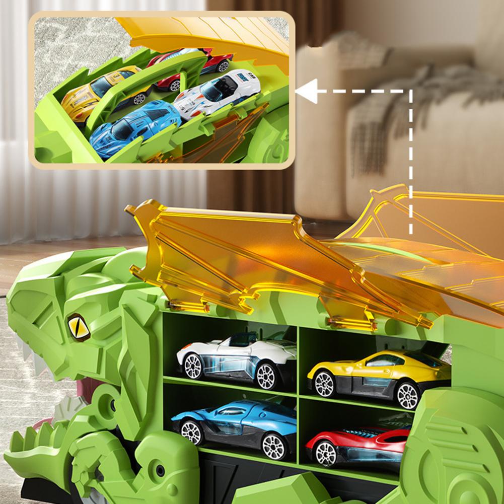 Dinosaur Car Play Truck Kit With Toy Cars And Racetracks | Lersk