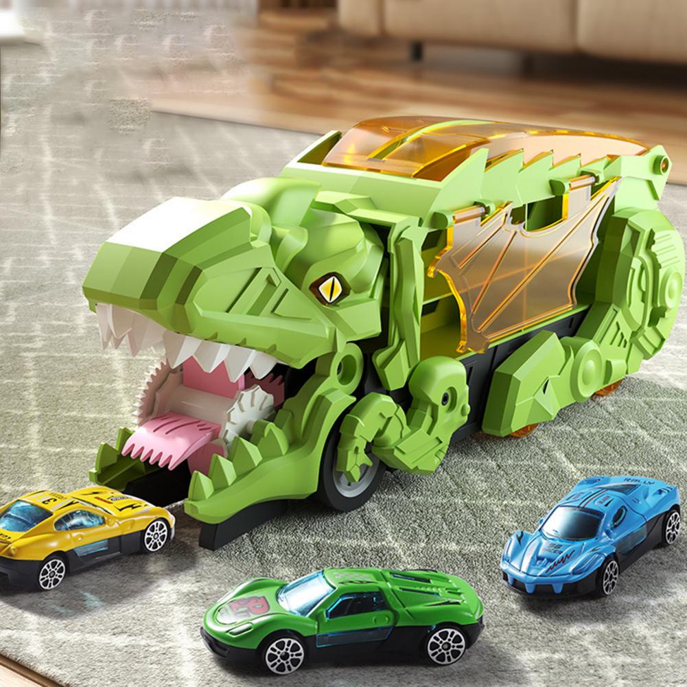 Dinosaur Car Play Truck Kit With Toy Cars And Racetracks | Lersk