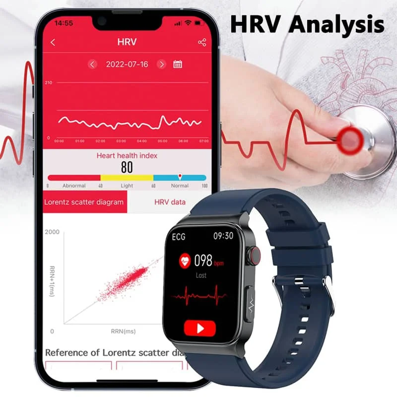 NovaPulse All-in-One-Uhr mit EKG- und Glukoseüberwachung | Lersk
