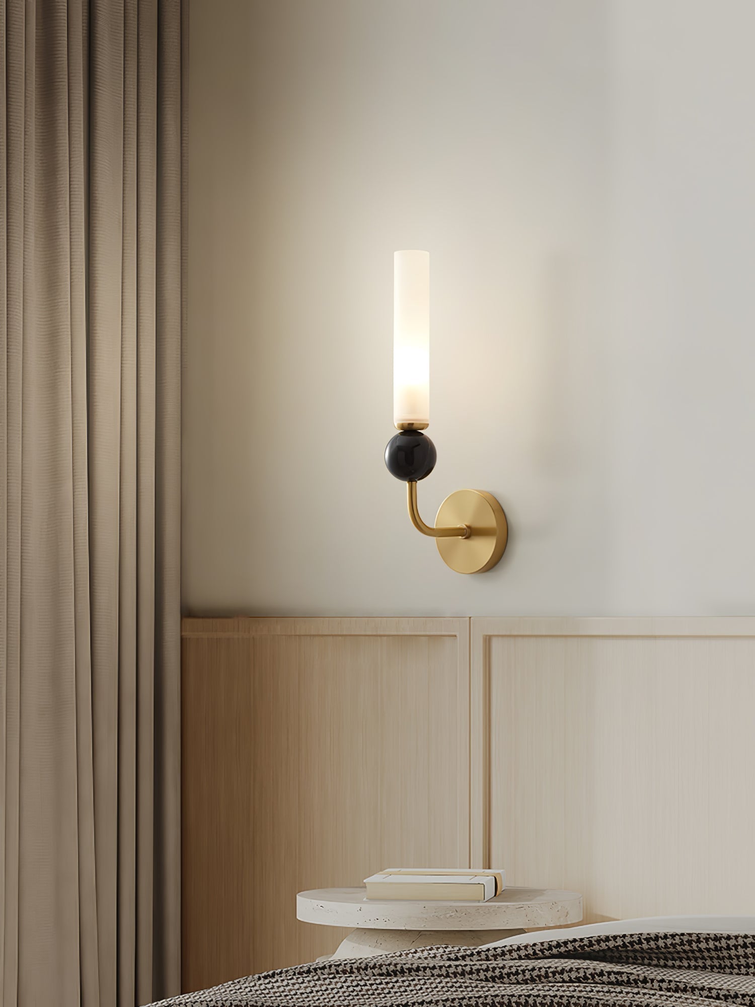 Silva Marble Vertical Wall Light for Modern Interiors | Lersk