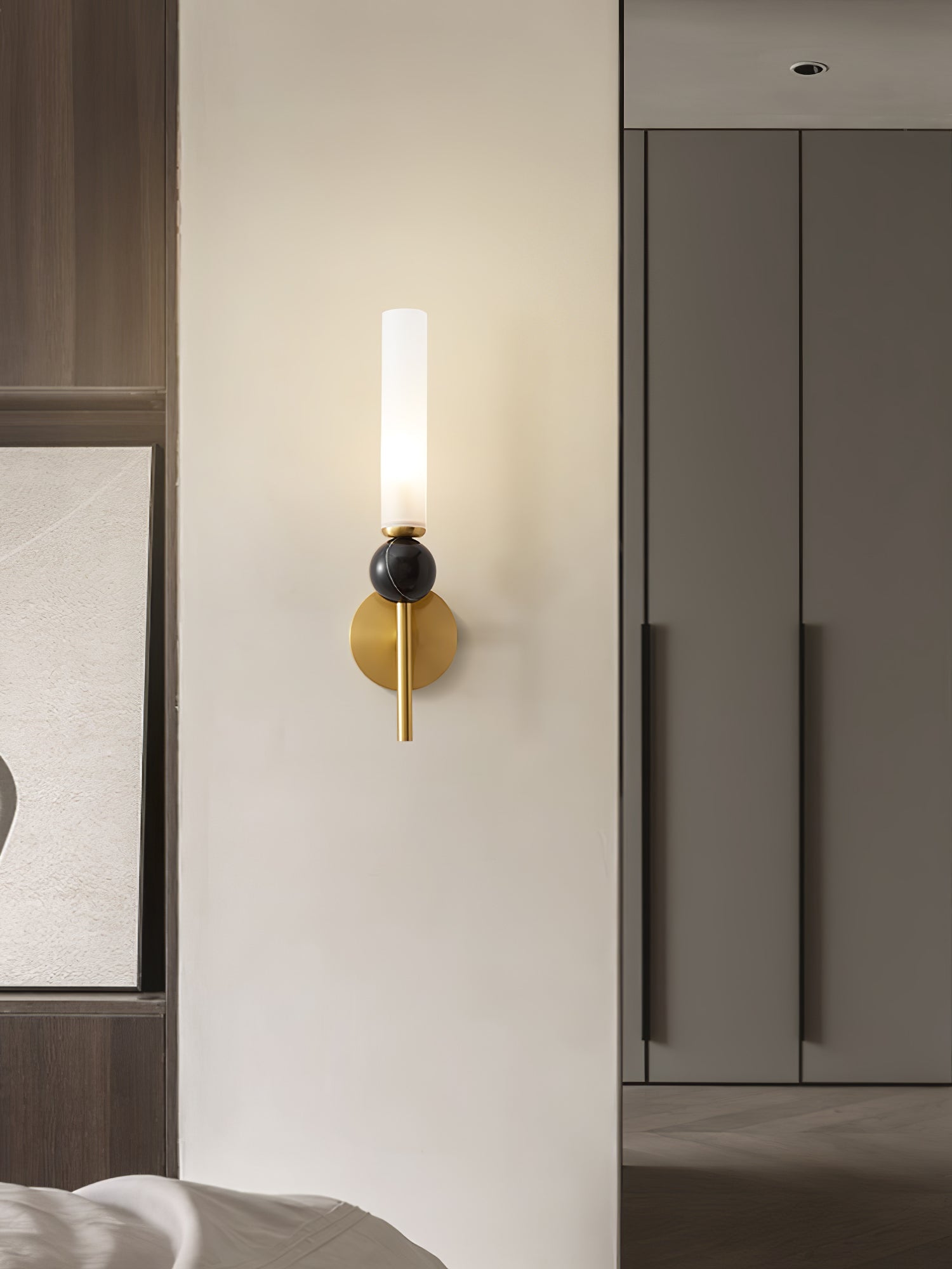 Silva Marble Vertical Wall Light for Modern Interiors | Lersk