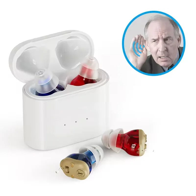 AureaSilk Apparecchio Acustico In-Ear Invisibile Ricaricabile per Conversazioni Chiare | Lersk