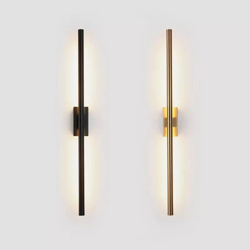 Lampada da parete Lumara nera e oro con LED a risparmio energetico | Lersk