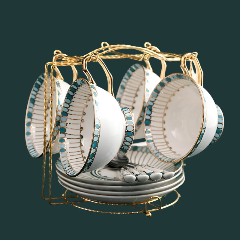 Kanda Tea Set Gemstone Bluestone For Tea Lovers Enthusiasts | Lersk