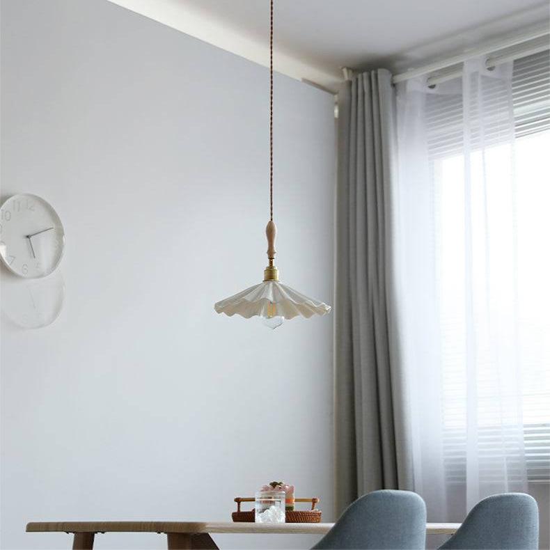 Lampada a sospensione per isola cucina in ceramica testurizzata LunaCore | Lersk