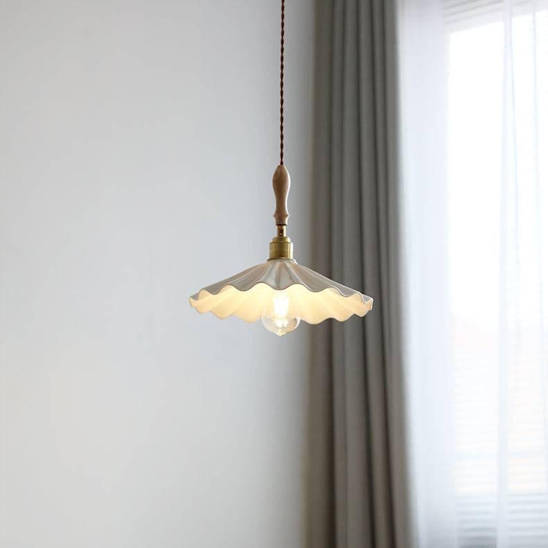 Lampada a sospensione per isola cucina in ceramica testurizzata LunaCore | Lersk