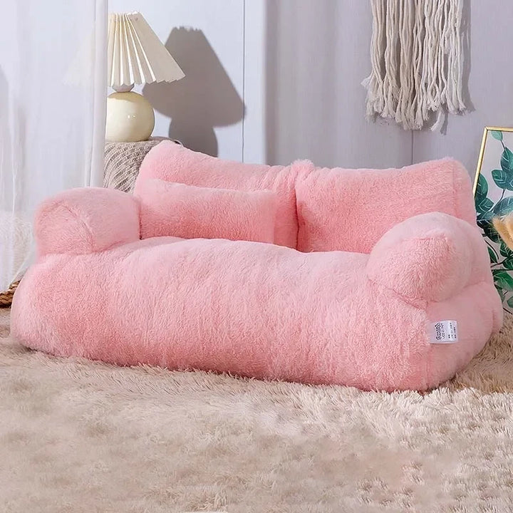 Pet Calming Sofa Bed With Raised Rim For Cats And Dogs Anxiety Relief | Lersk