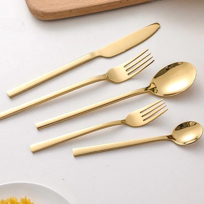 Arya 30-Piece Flatware Set For Modern Homes Rustproof | Lersk