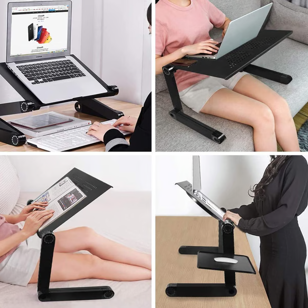 Supporto ergonomico per laptop Virex regolabile a 360 gradi per casa, ufficio e viaggio | Lersk