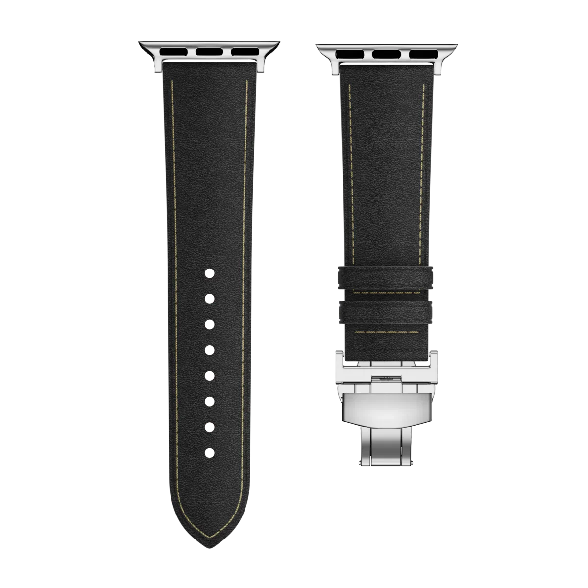 Avelon | Leather Butterfly Clasp Band for Apple Watch | Lersk
