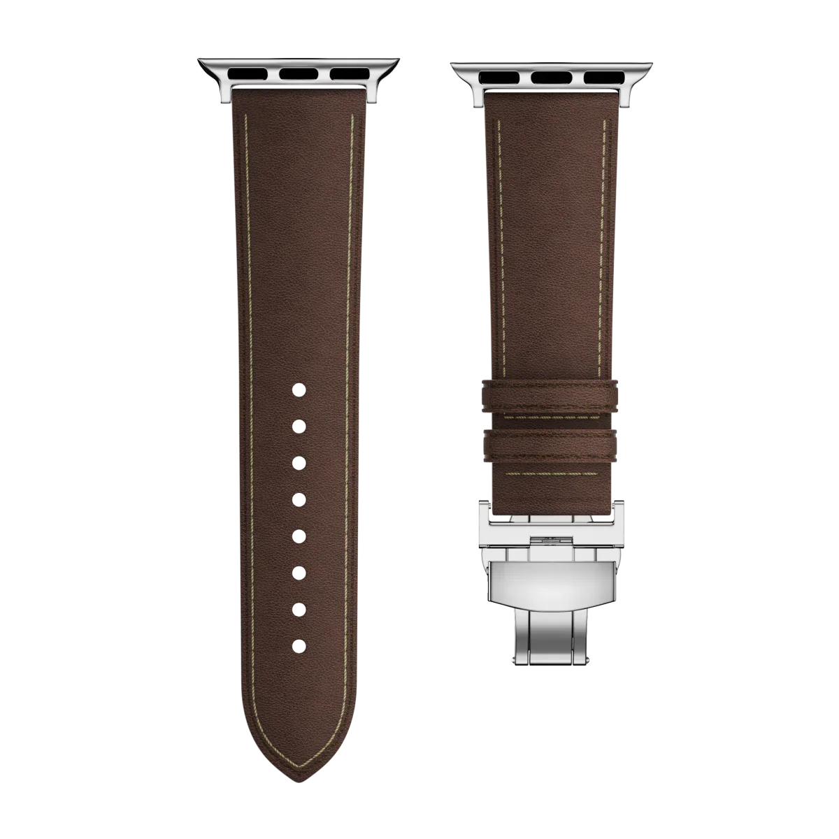Avelon | Leather Butterfly Clasp Band for Apple Watch | Lersk