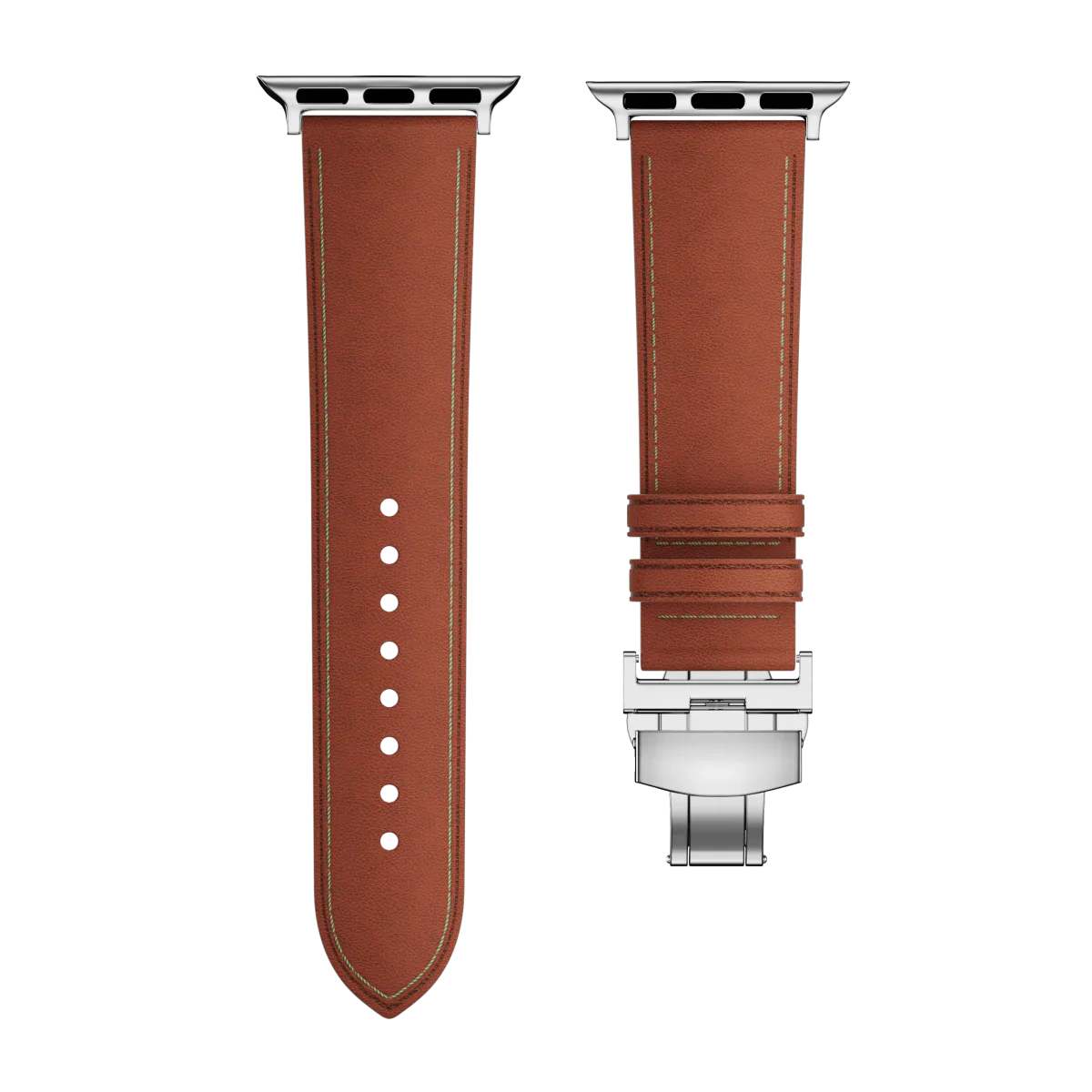 Avelon | Leather Butterfly Clasp Band for Apple Watch | Lersk