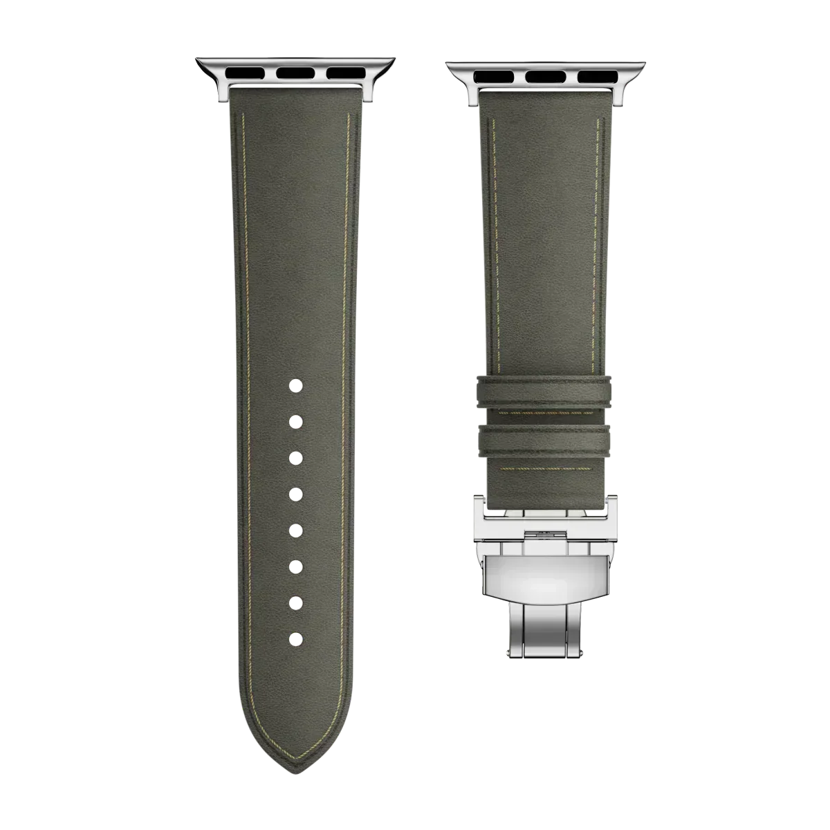 Avelon | Leather Butterfly Clasp Band for Apple Watch | Lersk