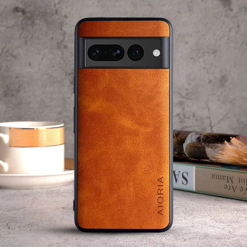 Google Pixel 8, 7, and 6 Leather Cases with Luxurious Finish and Shockproof TPU Protection | Lersk